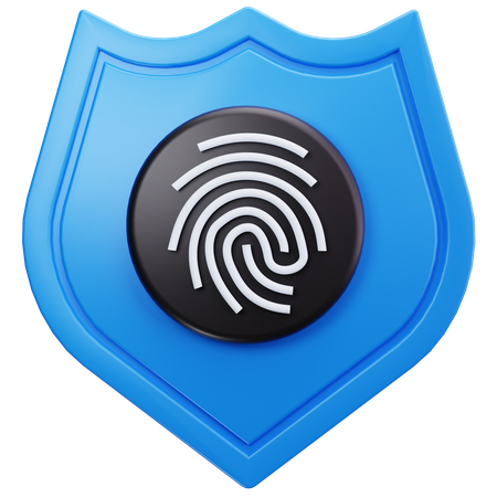 Fingerprint Shield  3D Icon