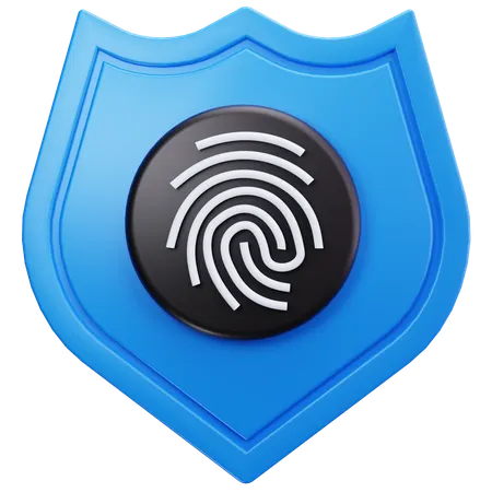 Fingerprint Shield  3D Icon