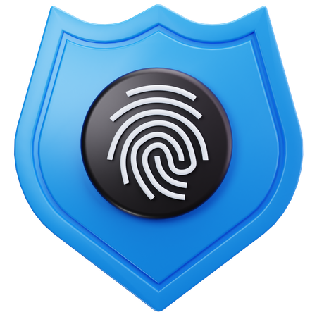Fingerprint Shield  3D Icon