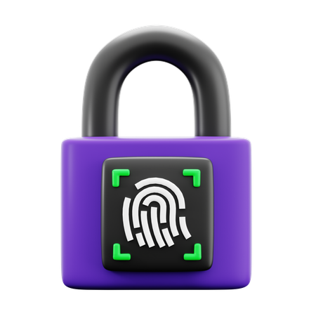 Fingerprint Validation  3D Icon