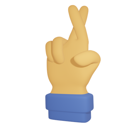 Fingers crossed  3D Icon