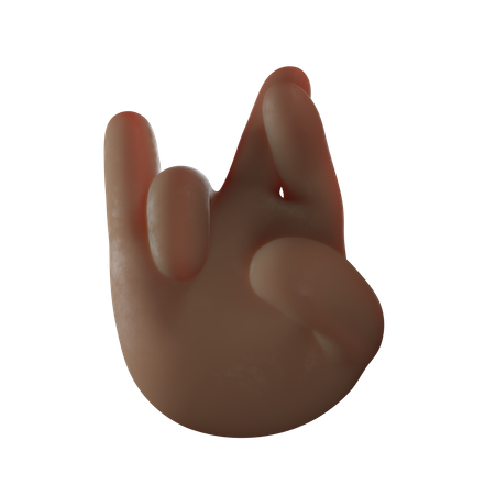 Fingers Crossed Gesture  3D Icon