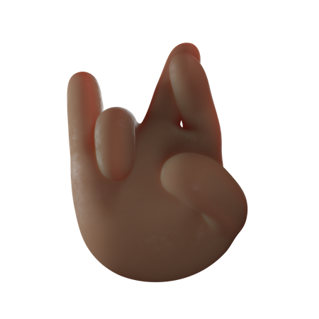 Fingers Crossed Gesture  3D Illustration