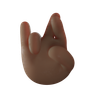 fingers crossed gesture 3d logo