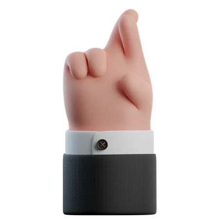 Fingers Crossed Hand Gestures  3D Icon