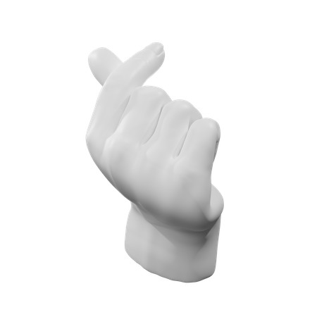 Mit den Fingern schnippen  3D Illustration
