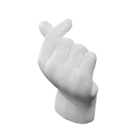 Mit den Fingern schnippen  3D Illustration