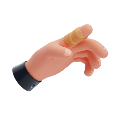 Fingerschnitt  3D Icon