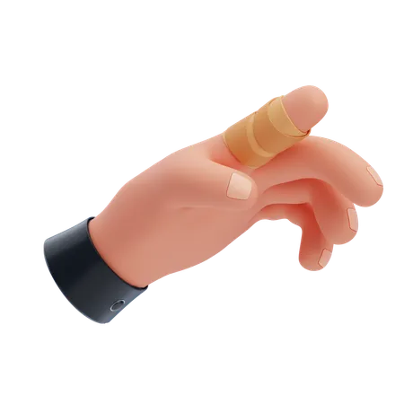 Fingerschnitt  3D Icon