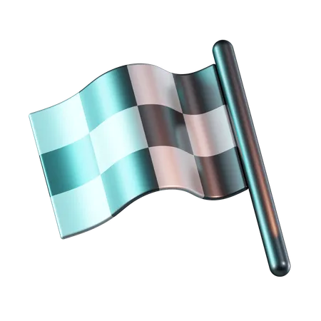 Finish flag  3D Icon