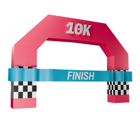 Finish Line  3D Icon