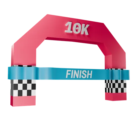 Finish Line  3D Icon