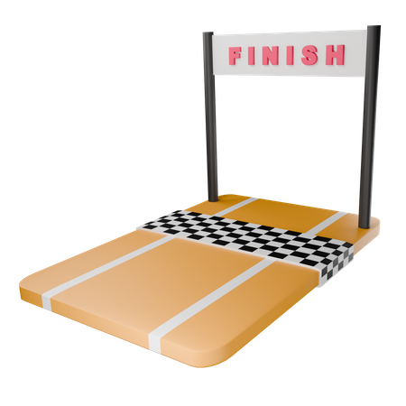 Finish Line  3D Icon