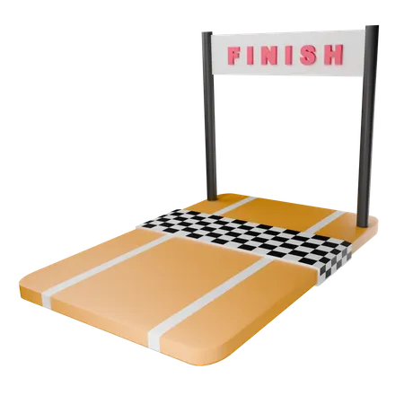 Finish Line  3D Icon