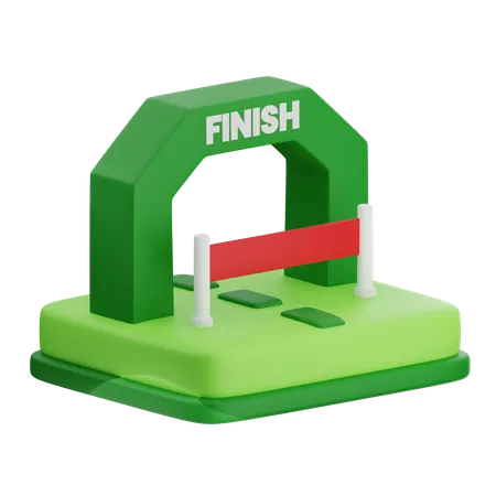 Finish Line  3D Icon