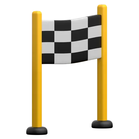 Finish Line  3D Icon
