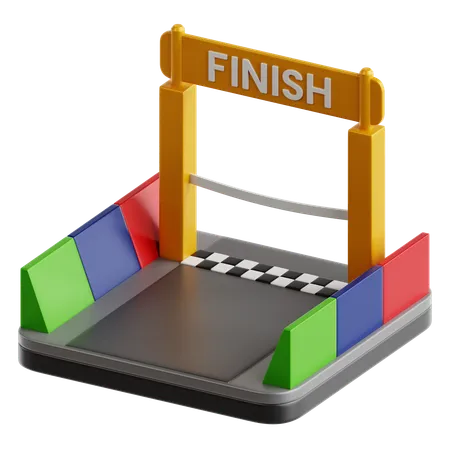 Finish Line  3D Icon