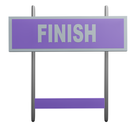 Finish Line  3D Icon