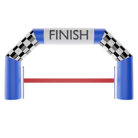 Finish Line  3D Icon