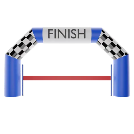 Finish Line  3D Icon