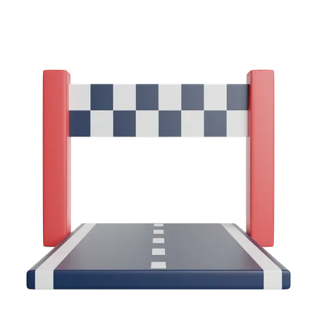 Finish Line  3D Icon