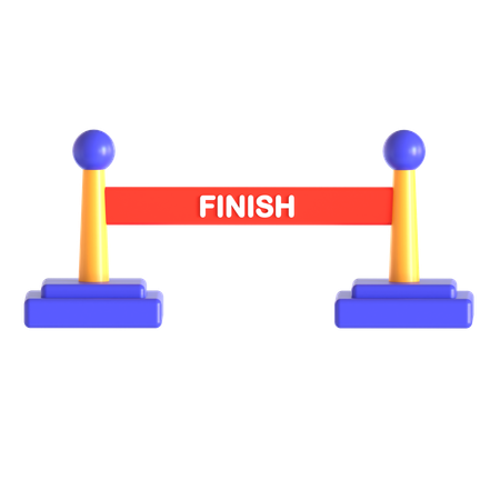 Finish Line  3D Icon