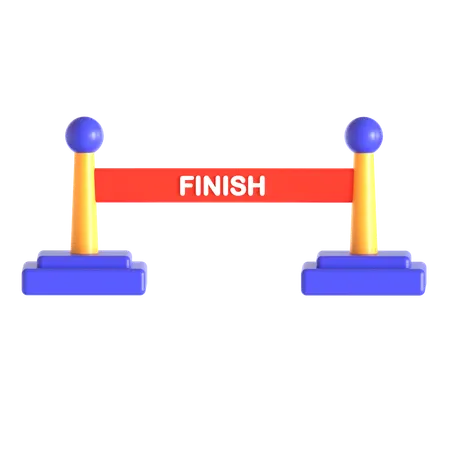 Finish Line  3D Icon