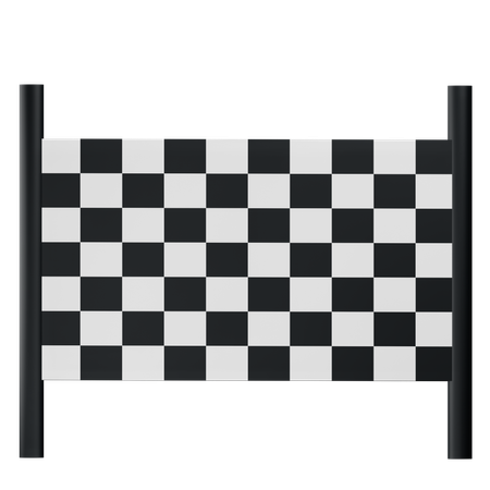 Finish Line Flag  3D Icon