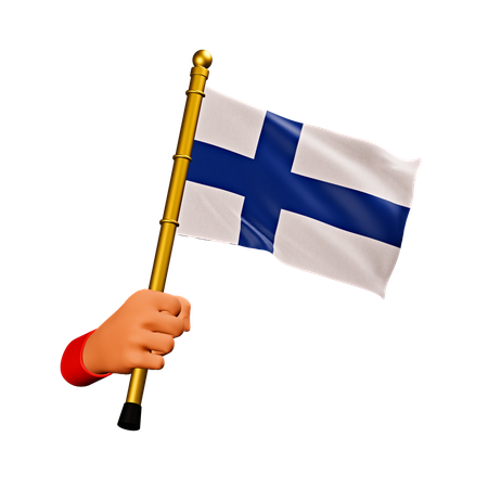 Finland Flag  3D Icon