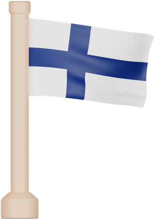 Finland Flag  3D Icon