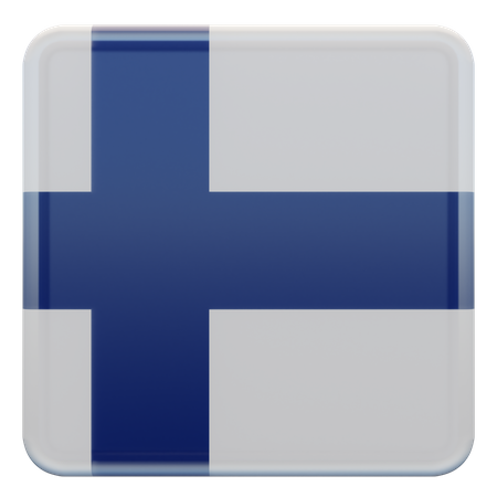 Finland Flag  3D Illustration