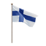 finland flag 3d illustration