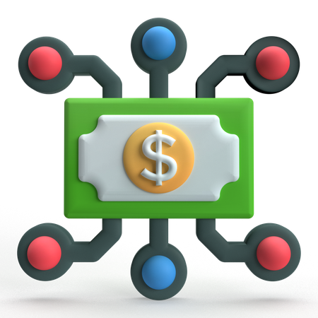 Technologie financière  3D Icon