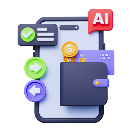 Fintech App  3D Icon