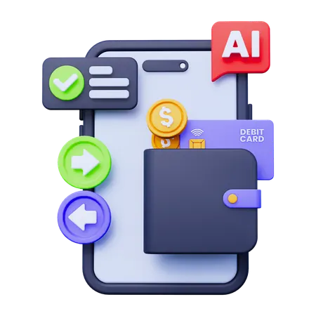Fintech App  3D Icon