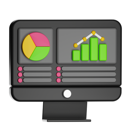Fintech Dashboard  3D Icon