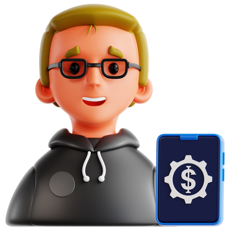 Fintech Developer  3D Icon