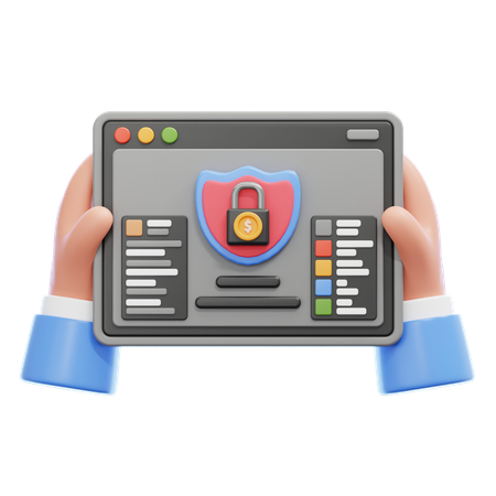 Fintech Security  3D Icon