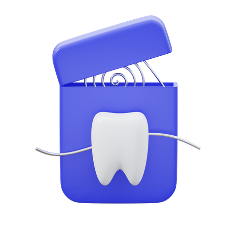 Fio dental  3D Icon