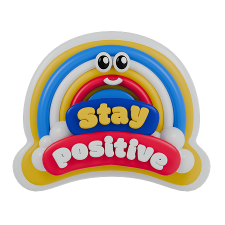 Se mantenha positivo  3D Sticker