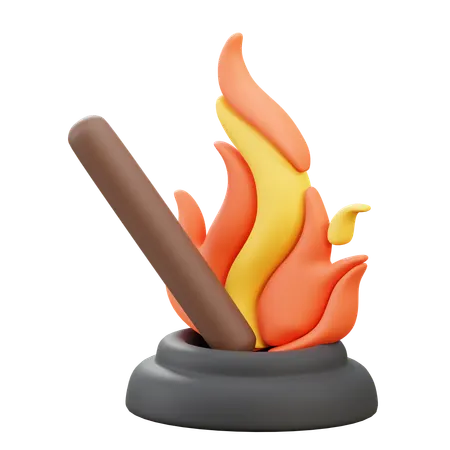 Fire  3D Icon