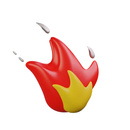 Fire  3D Illustration