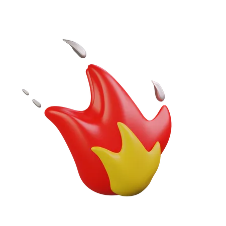 Fire 3D Illustration