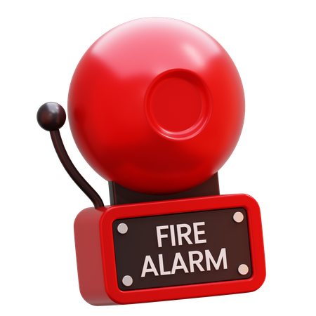 Fire Alarm Bell  3D Icon