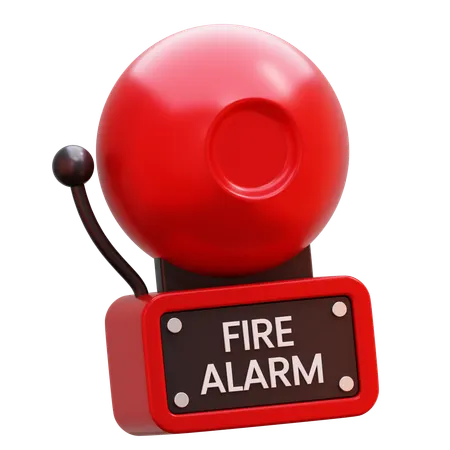 Fire Alarm Bell  3D Icon