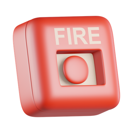 Fire Button  3D Icon