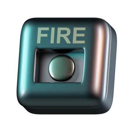 Fire Button  3D Icon