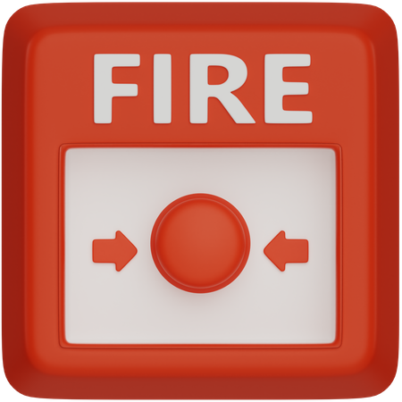 Fire Button  3D Icon