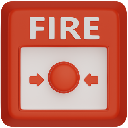Fire Button  3D Icon