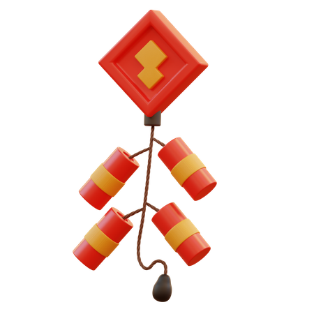 Fire Cracker  3D Icon